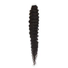 Water Wave Tape In Hair Extensions Virgin Human Hair 50g
